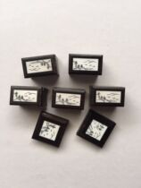 Ebony cup holder inlaid cup holder 7-piece set thrush bird cage accessories Carved cup holder weighing cup handle