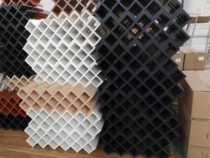 Custom ecological board same color red wine rack Diamond wine lattice paint-free machine edge wine cabinet in stock