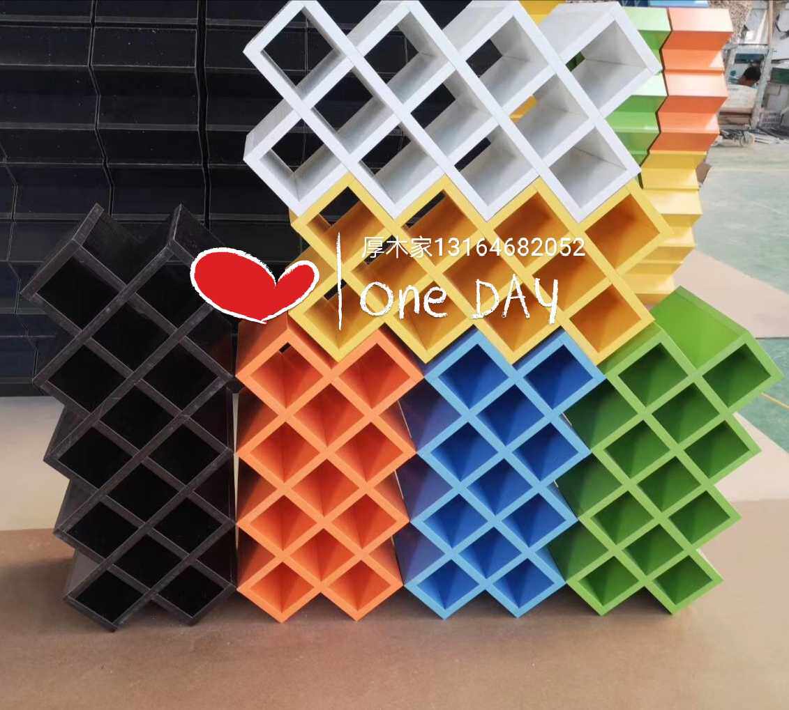 Customized colored wine square diamond red wine panel Wine cabinet Color tray suite Flaver