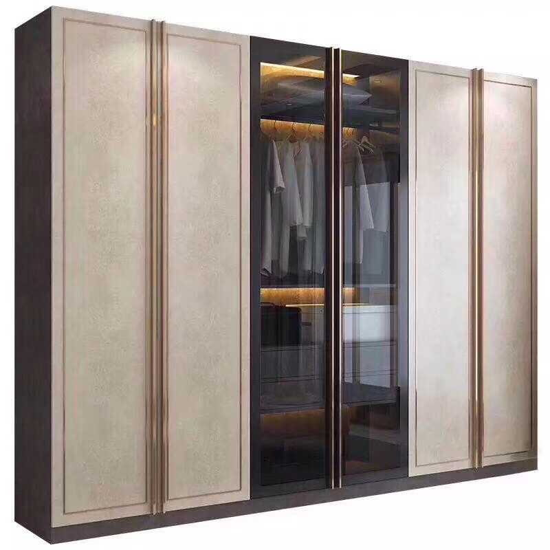 Wardrobe Through Body Handle Custom Length Wardrobe Bookcase Bookcase Light Extravagant Atmosphere Top and Extra-long Handle 2 8 m