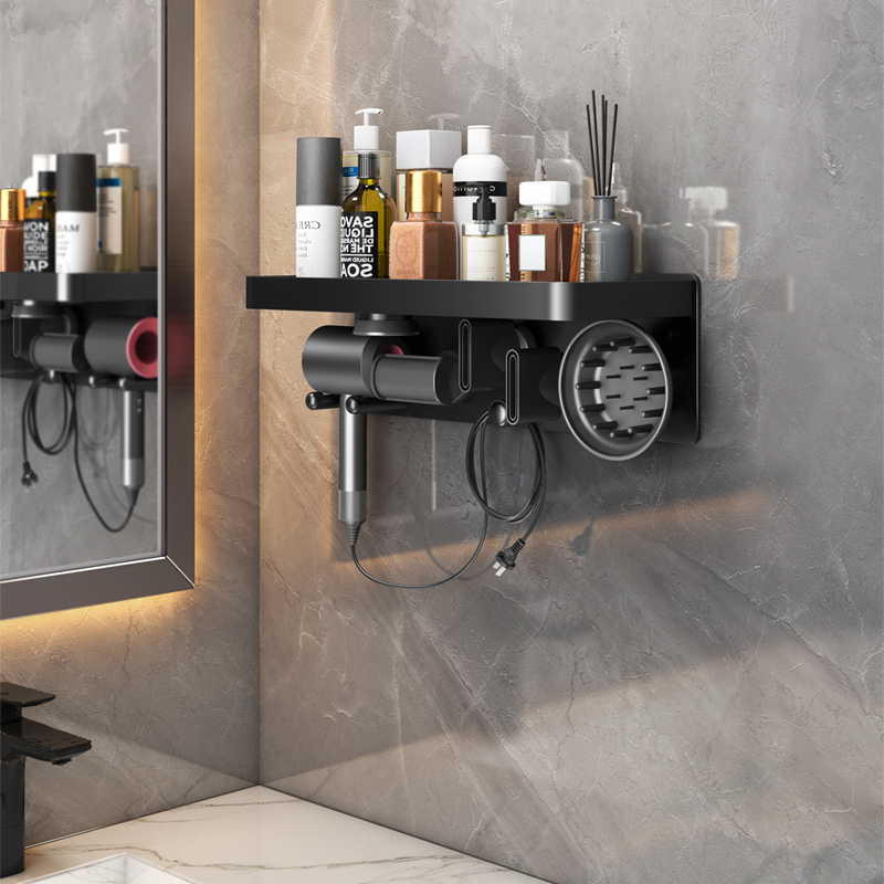 Dyson Hair Dryer Bracket Subdressing Room Shelve Free wall Wall-mounted Bathroom Wall dryer Contained Racks