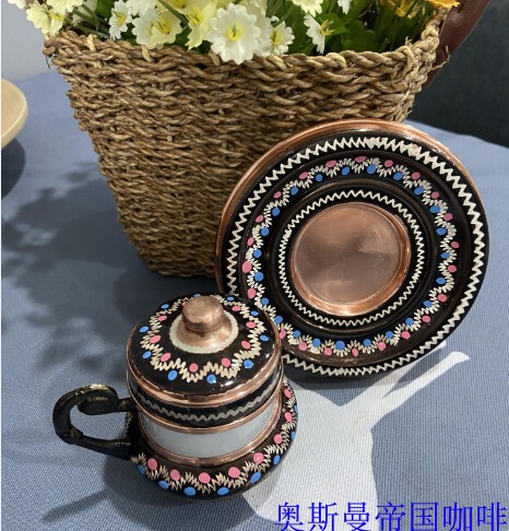 Turkish Coffee Cup  New Model Enamel Copper Handmade Coffee Cup Made in Turkey