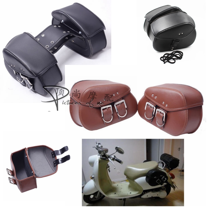 Mini small locomotive side bag Harley Harley locomotive modified side box side bag hanging bag rainproof universal electric vehicle