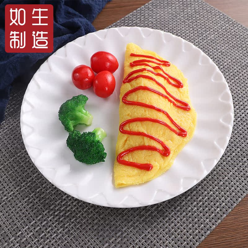 Simulation egg bag model Western dining restaurantRestaurant fake food toy shoot showcase props food model customization