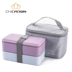 hộp com giữ nhiệt zojirushi 4 ngăn Hộp đựng đồ ăn trưa kiểu Nhật Bản Hộp cơm trưa hai lớp cách nhiệt cách ly Hộp đựng đồ ăn bằng lò vi sóng - Hộp cơm điện sưởi ấm hộp cơm điện lock&lock ejr226ivy Hộp cơm điện sưởi ấm