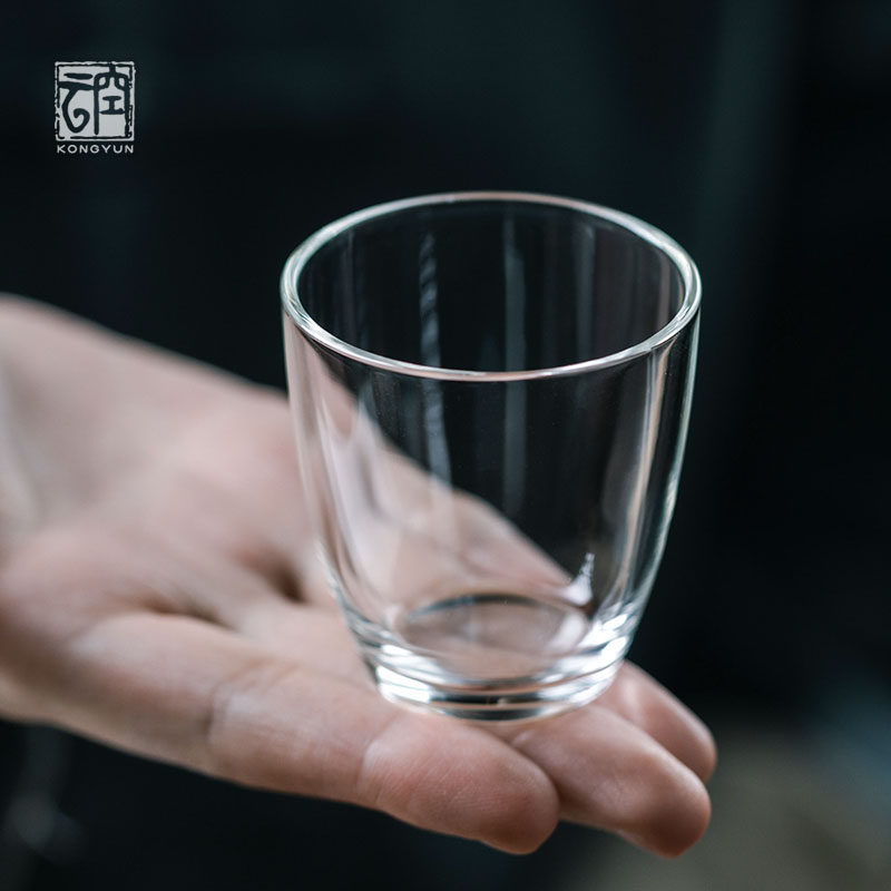 Air Cloud Upscale Unbounded Glass Small Tea Cup Tasting Cup Personal Cup Handmade Day Style Kongfu Tea With Single Cup Wine Glass
