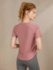 Yoga Clothes for Women in Summer, Slimming and Slimming, Running and Fitness Tops, Pilates Sports Training Clothes, Quick-Drying Short-Sleeved T-Shirts