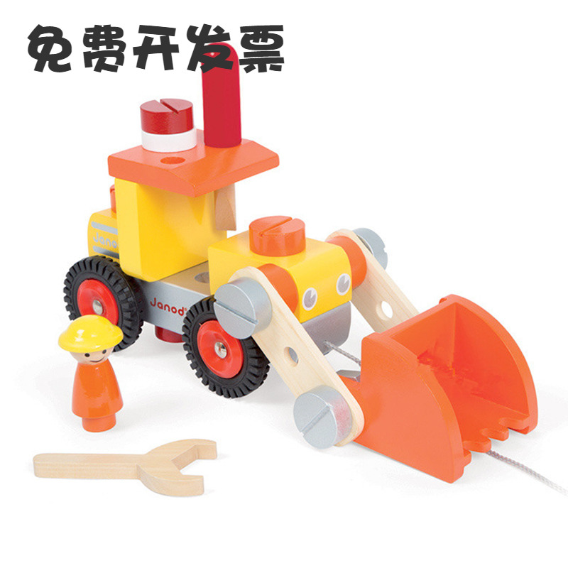 Removable engineering car toy sets large number of children hands-on and detachable assembly resistant and car-loading puzzle male girl