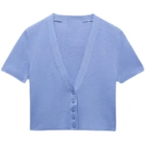UR Zara Cos Summer New Basic V-образной коротки