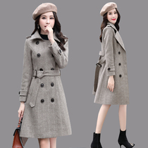 The Nizi Coat Girls 2022 popular new tide autumn winter tinkering with the long hair jacket in the Korean version of fashion