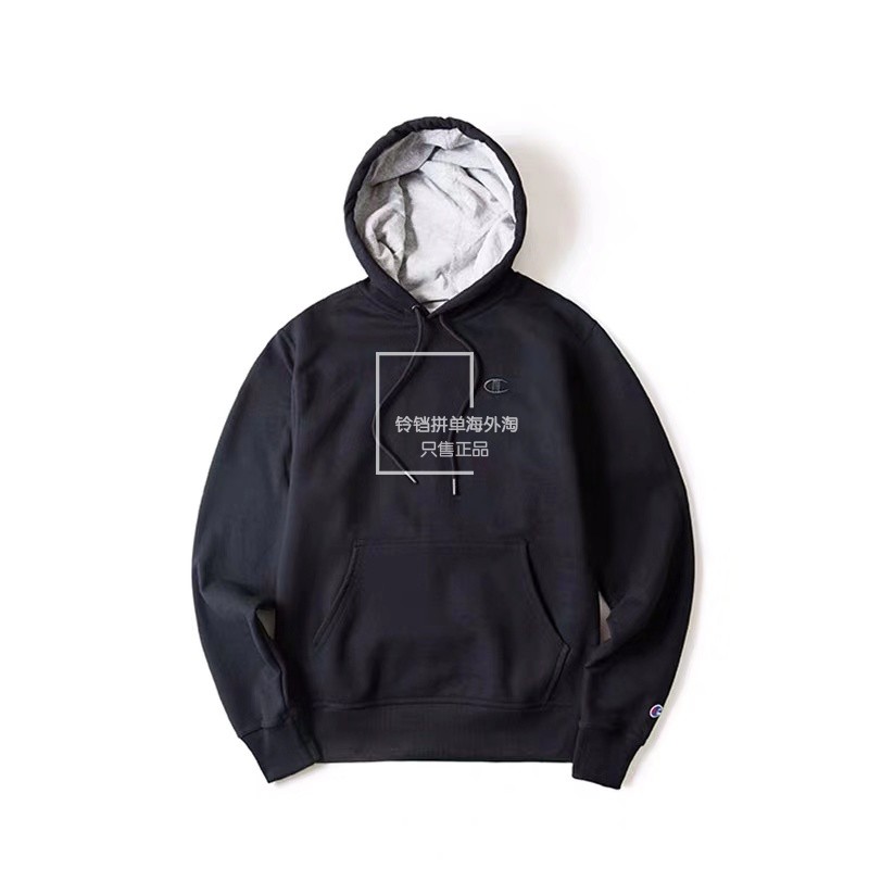 Special spot American Champion champion black fleece sweater loose pullover jacket S size