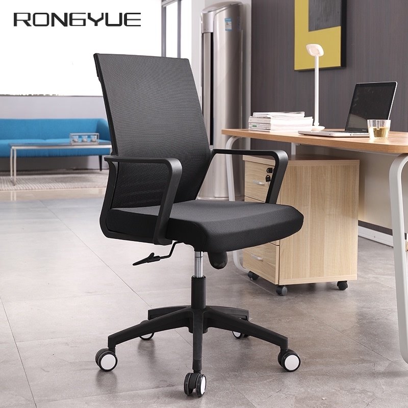 Rongyou computer chair office chair backrest net cloth bow staff chair modern simple home comfortable turn chair