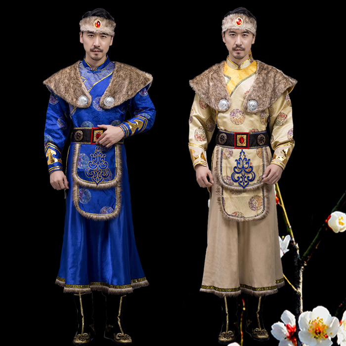 Mongolian clothing men's dance performance clothing in Inner Mongolia modern clothing Hongyan clothing ethnic minority performance clothing