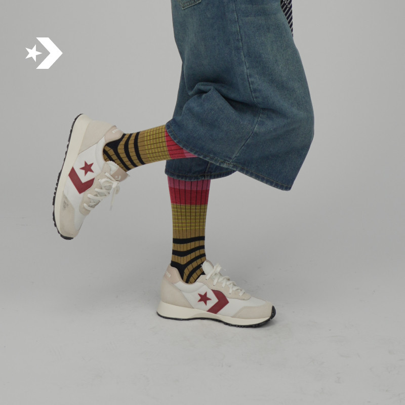【Кроссовки в стиле ретро для колледжа】 Повседневная спортивная обувь CONVERSE Omega Trainer A13377C Изображение 1