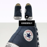 Converse, конверсы, тканевые высокие сапоги подходит для мужчин и женщин для отдыха, военно-морская спортивная обувь