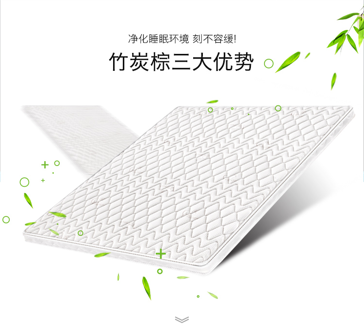 Hippocampus nệm 1,2 1,5 m giường tatami 1.8m mat dừa tự nhiên cọ mat tre con cũ - Nệm nệm khách sạn