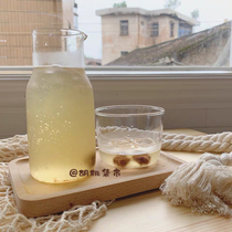 Walnut market Japanese one-person milk cup juice cup export quality tea cup heat-resistant transparent glass cup