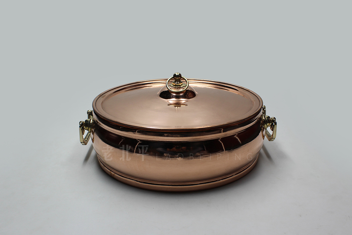 Induction cooktop copper hot pot thickened pure copper beat edge furnace acid vegetable hot pot hot mutton copper hot pot home Old Beijing