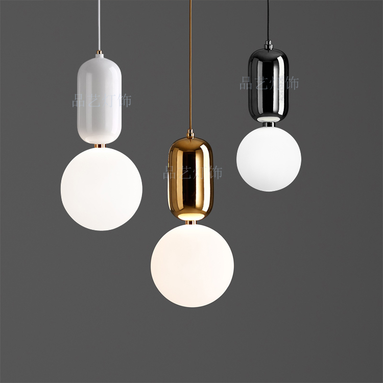 Postmodern designer chandelier simple living room fashion dining room personality glass corridor bar creative ball chandelier