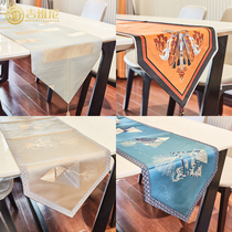 Minimalist Modern Nordics Wind Dining Side Cabinet Table Flag Chinese Meditation Light Extravagant High-end Living Room Tea Table Decoration