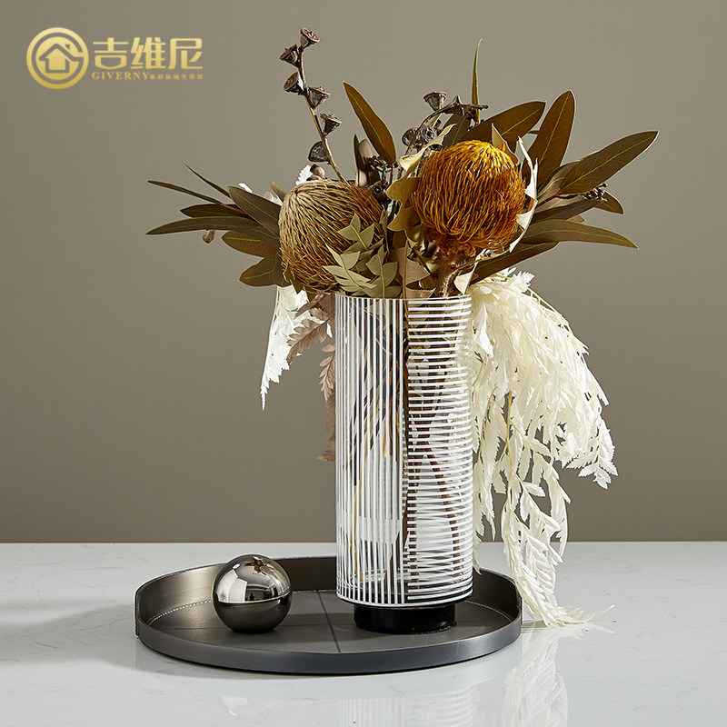 Glass vase light extravaganza with floral modern floral drying floral livingroom upscale Nordic minimis full of star water peels