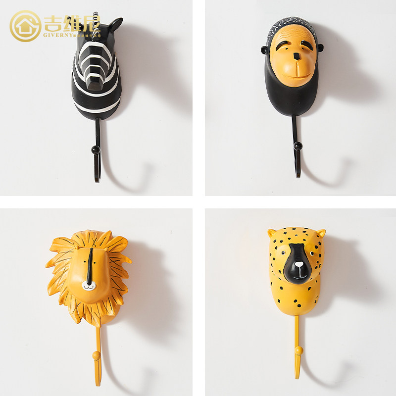 Creative pendulum Cute Nets Red Lion Living Room Desk Bedroom Decorate Home Ornament Crazy Animal City Hook