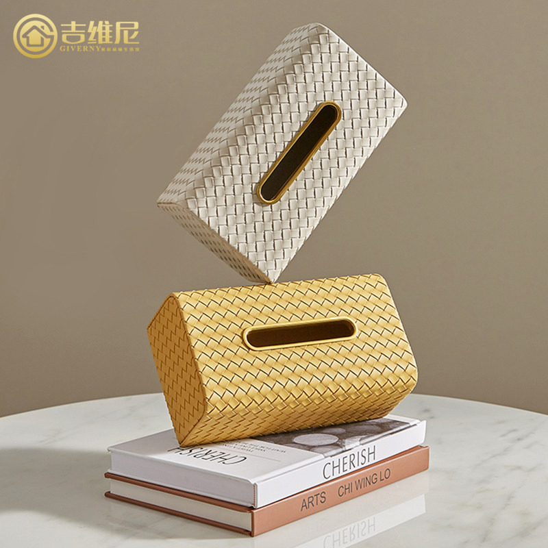 Paper Towel Box Light Lavish Sanitary Paper Box Napkins Cardboard Boxes Living-room Upscale Minima Modern Extraction Style Sanitary Paper Box Home Nordic Storage Box