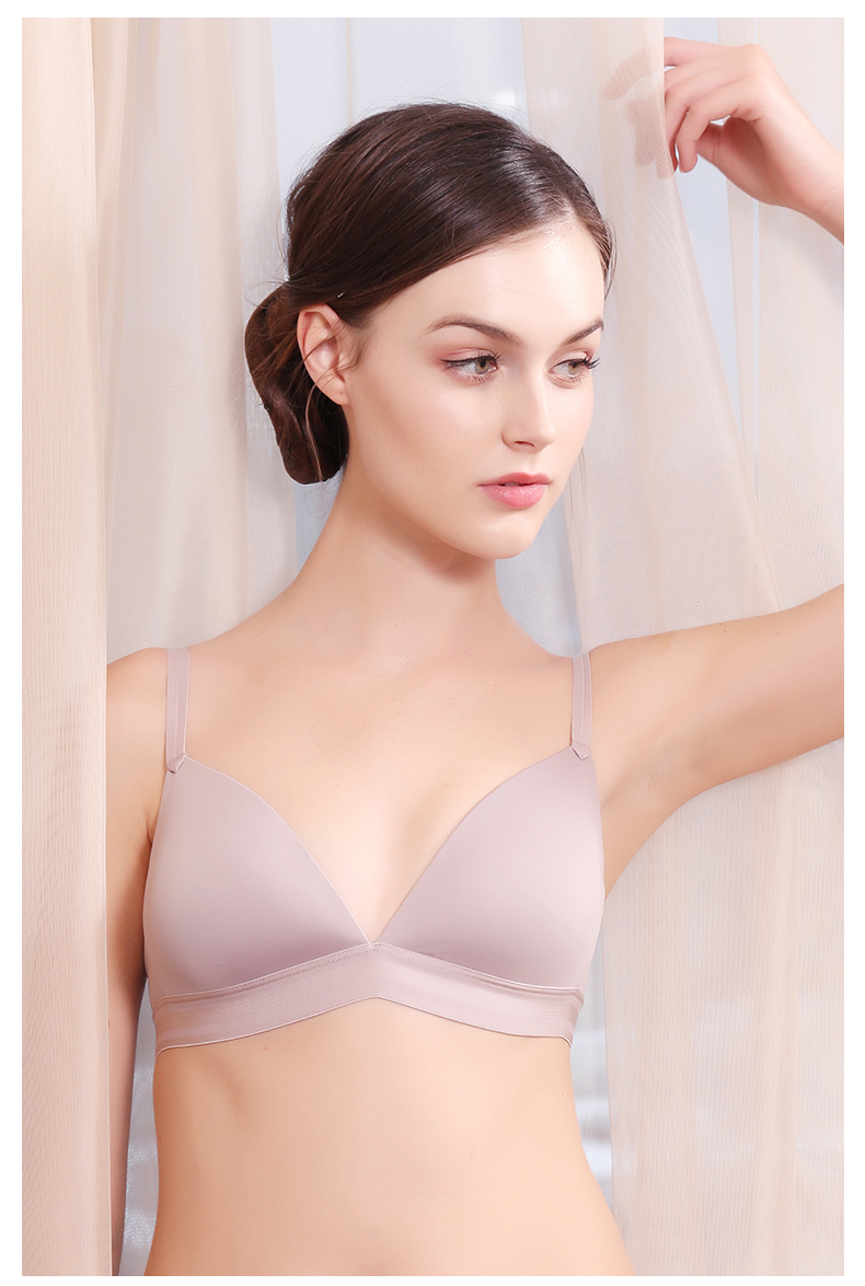 Peach cup đồ lót nữ không có vòng thép thoải mái áo ngực gợi cảm bralette tam giác cup bra phần không có dấu vết - Now Bras áo quây