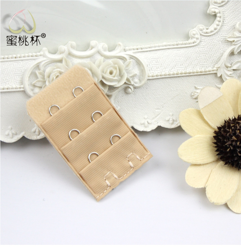 Peach cup bra kéo dài khóa khóa áo ngực phụ kiện ba hàng và hai khóa ba khóa bốn khóa năm khóa trượt các mẫu dây cố định áo lót 