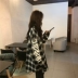 Áo sơ mi kẻ sọc thu đông sơ mi nữ tay dài nhẹ tay nấu chín kiểu Hồng Kông mang phong cách thiết kế retro của nhỏ 2019 mới - Áo sơ mi dài tay