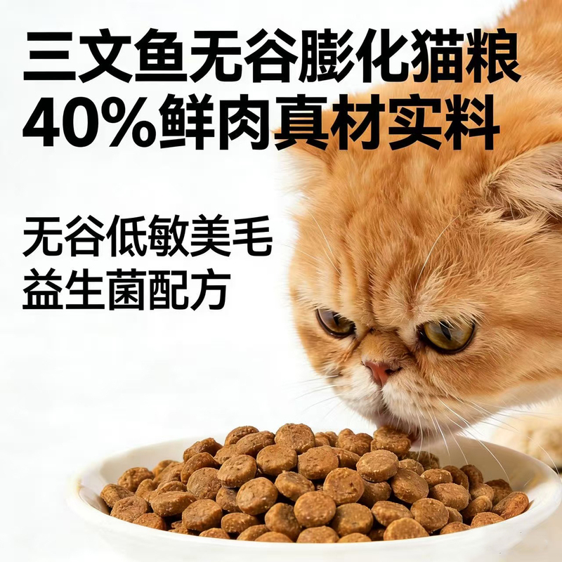 Whale Dad's Premium Cat Food Is Loved by Cats, Featuring Fresh Salmon, Cod, and Beef for Kittens, Complete for All Stages