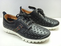 Nero Ghiacciaio Italy low-top full leather mens shoes hollow casual shoes leather shoes M0017