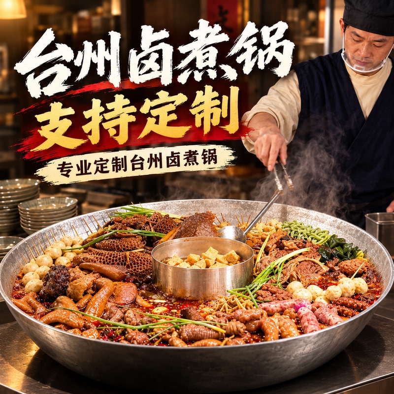 Taizhou Commercial Hot Pot Display Pot for Braised Dishes, Braised Goods, Heated Braised Pot, Beef Offal Pot, Braised Meat Stainless Steel