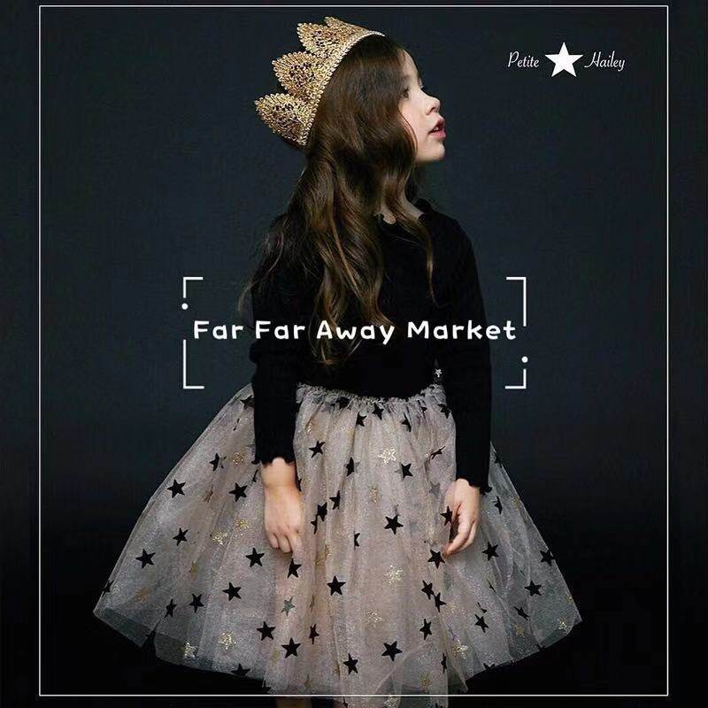 NIONIO STUDIO Korea imported gold and silver lace handmade children's crown baby hairband