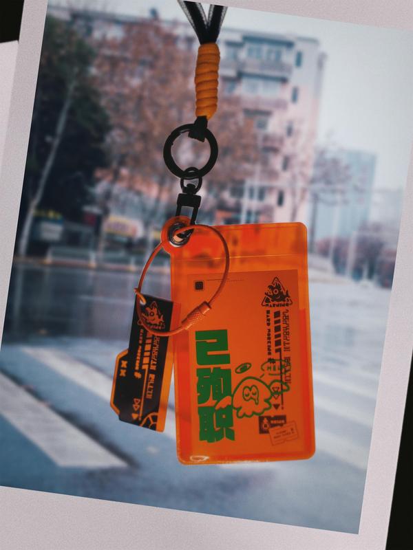 [in Stock] Splatoon Has Passed Away in Service - Job Card Holder Pendant Splatoon Nintendo