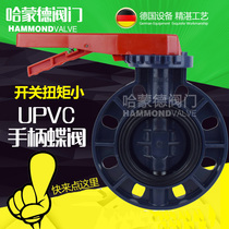 PVC handle wafer UPVC plastic butterfly valve DN50 65 80 100 150 200 63 110 140mm