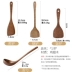 Gà cánh thìa gỗ xẻng xẻng xẻng gia đình thìa gỗ rắn thìa gỗ không dính đặc biệt nấu xẻng dụng cụ nhà bếp - Phòng bếp nồi Phòng bếp