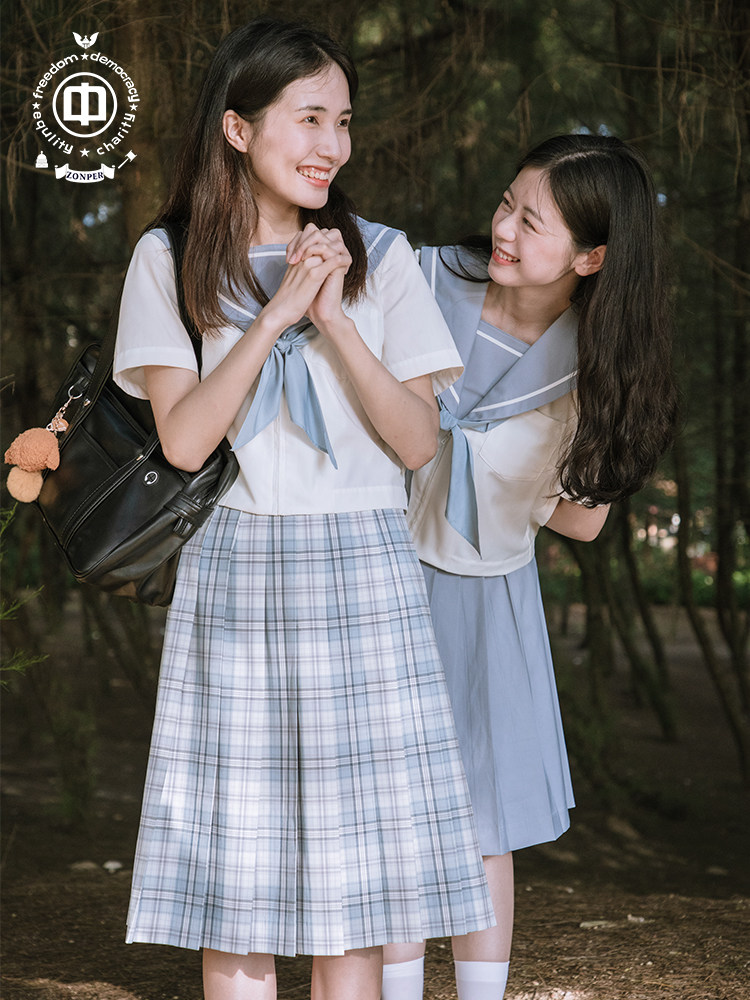 In the brand uniform museum Mingquan women's summer skirt spot drop original JK uniform skirt Japanese youth