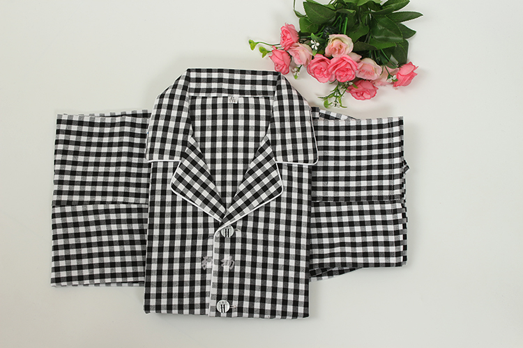 Mùa xuân và mùa thu mới nam và nữ cũ đồ ngủ cotton thô dài tay cotton phục vụ phù hợp với nhiều màu đồ lửng mặc nhà