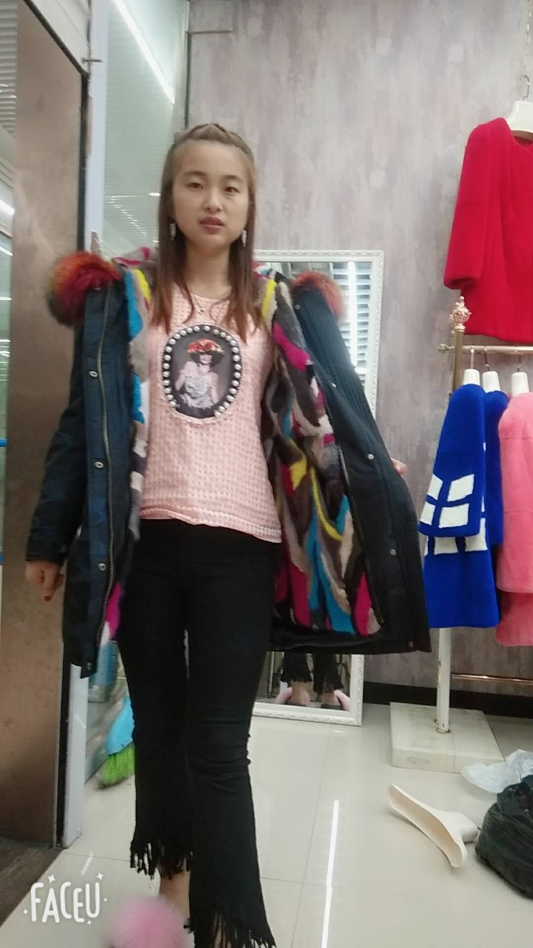 Manteau de fourrure femme - Ref 3172230 Image 1