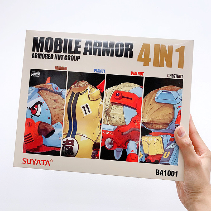SUYATA Plastic Yatta BA-1001 Mobile Armored Nut Team Assembly Model Gel-Free Pre-Color Model