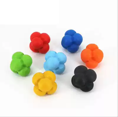 Difficult hexagonal ball, reaction ball, directional ball, Children's boxing, speed, Agility training, multidirectional jumping ball, sensitive ball