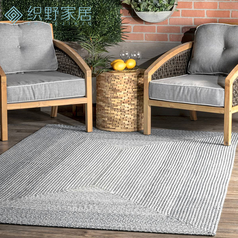 Handwoven carpet living room tea couch mattress bedroom bedside carpet modern simple luxury household mat customization