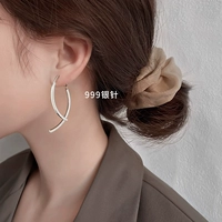 Серебряная серебряная игла для влюбленных, серебро 999 пробы