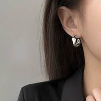 Серебряная игла, серьги для влюбленных, серебро 925 пробы