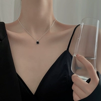 Черное серебряное ожерелье
