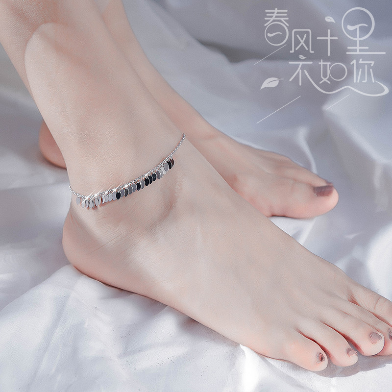 Bracelet de cheville Femme en Argenterie - Ref 3104589 Image 1