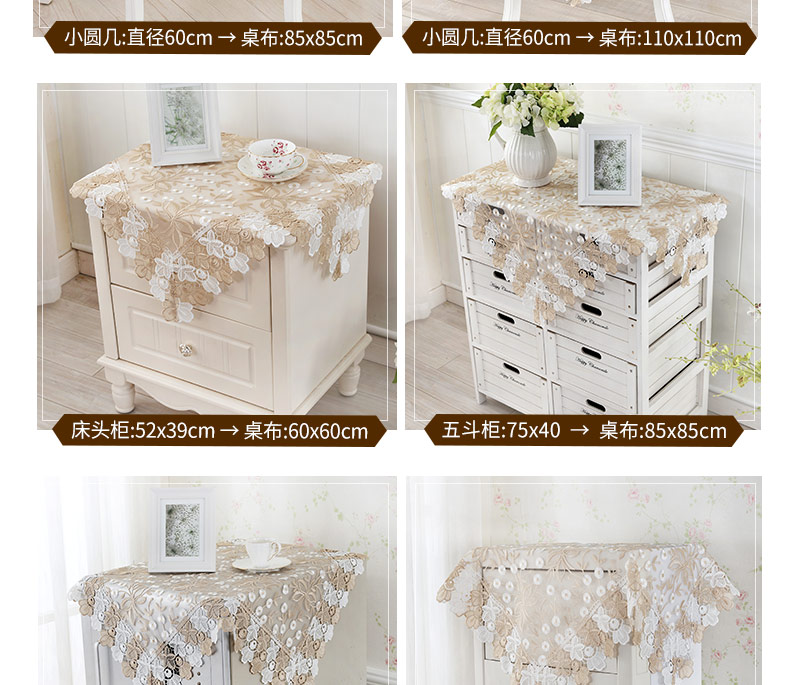 Thái thêu bàn cà phê khăn trải bàn Châu Âu ren khăn trải bàn vải vải bìa đầu giường bàn sợi thủy tinh tròn bàn nhỏ khăn trải bàn khăn trải bàn giáo viên đẹp