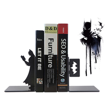Creative Batman simple student file storage desktop iron book stand book clip book by bezel office bookshelf decoration