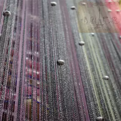 Glass bead curtain, gold and silver bead modeling, hotel clubhouse, clothing store, Western restaurant, window decoration curtain